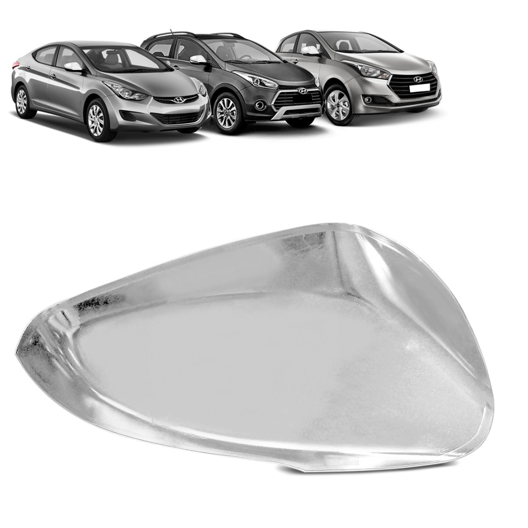 Aplique Retrovisor Elantra Hb20 Hb20x 2012 a 2019 Cromado LD