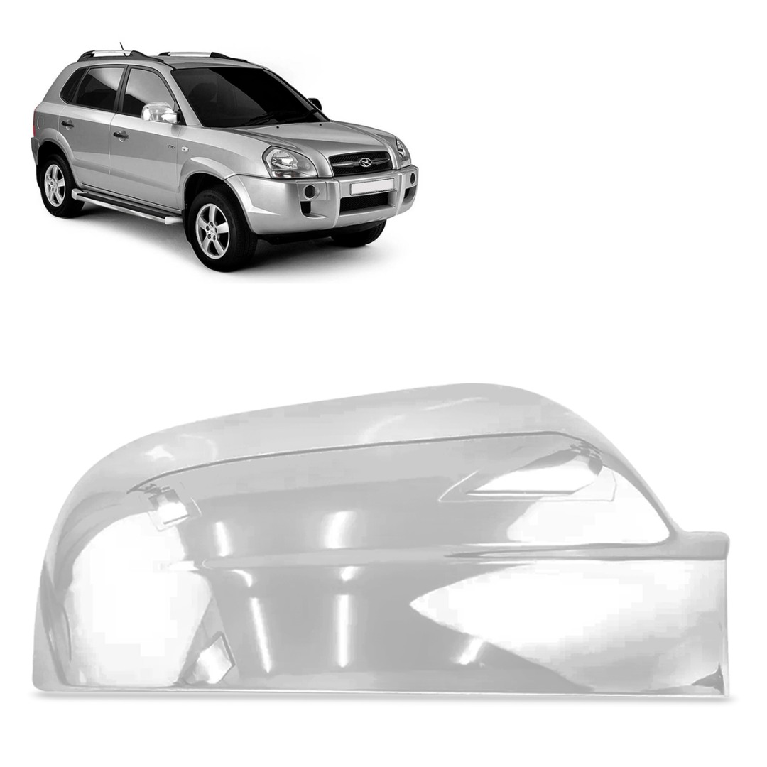 Aplique de Retrovisor Tucson 2004 a 2015 Lado direito Cromado