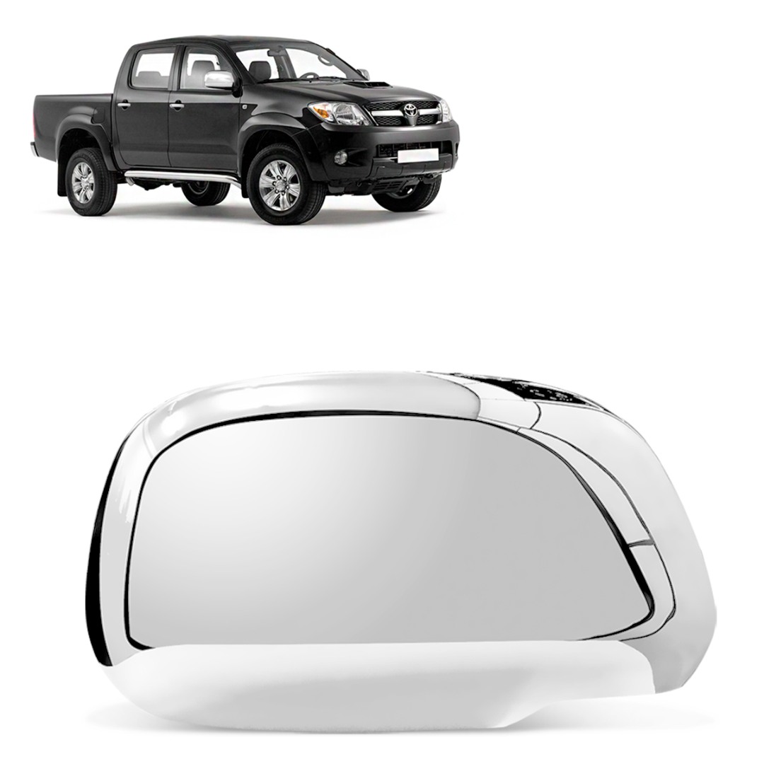 Aplique Retrovisor Toyota Hilux 2005 a 2011 Lado Direito Cromado